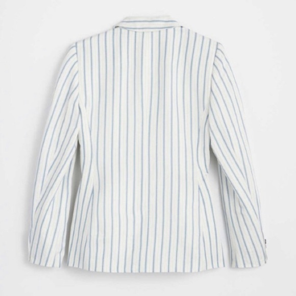 LOFT Petite Striped Modern Blazer | 12 - Picture 3 of 11